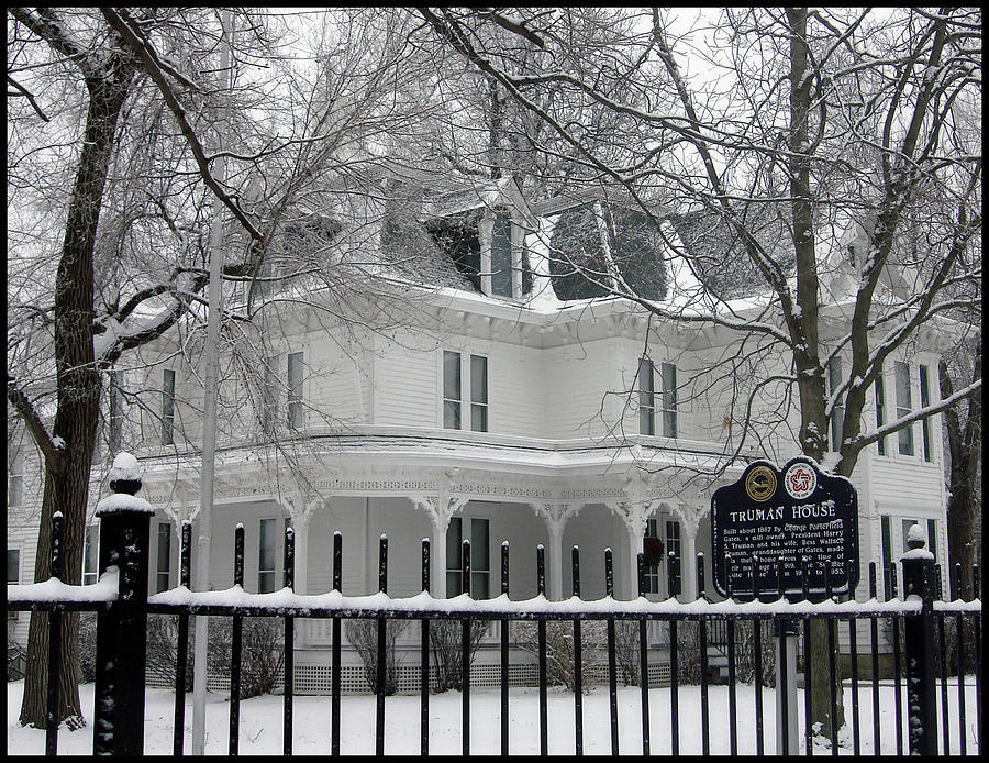 Truman Home Independence Winter 2 Photograph by Ellen Tully