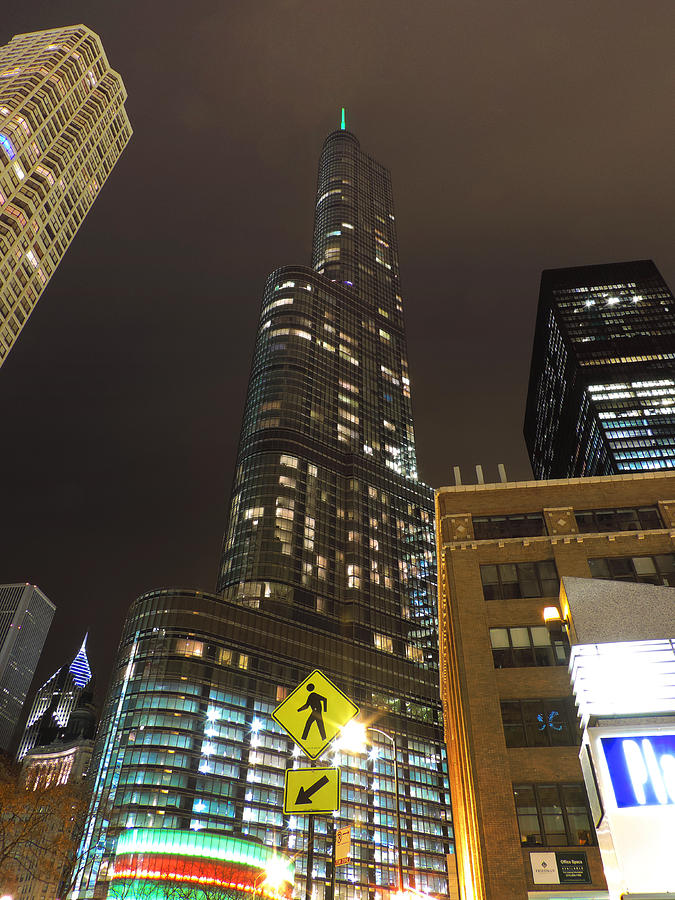 Trump Tower at Night Photograph by Cityscape Photography - Pixels