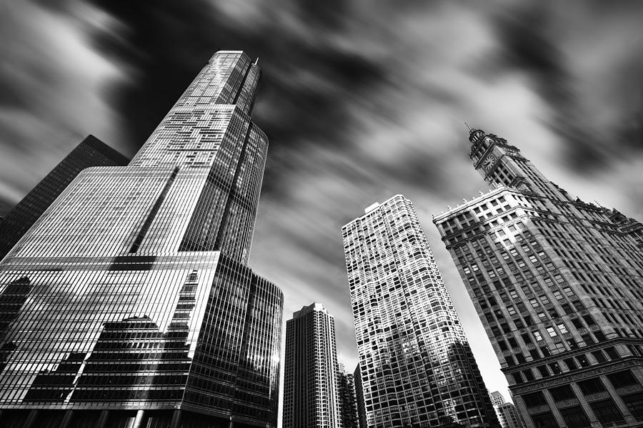 Trump Tower in Black and White Photograph by Sebastian Musial