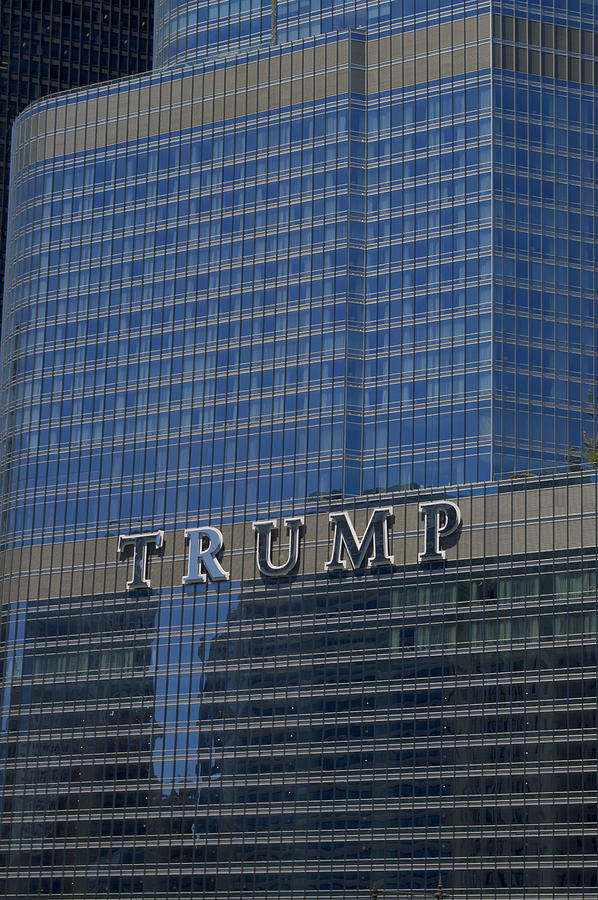Trump Tower Signage Vertical 06 Photograph by Thomas Woolworth