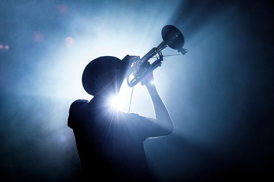 Music Photograph - Trumpet Player by Erik De Klerck