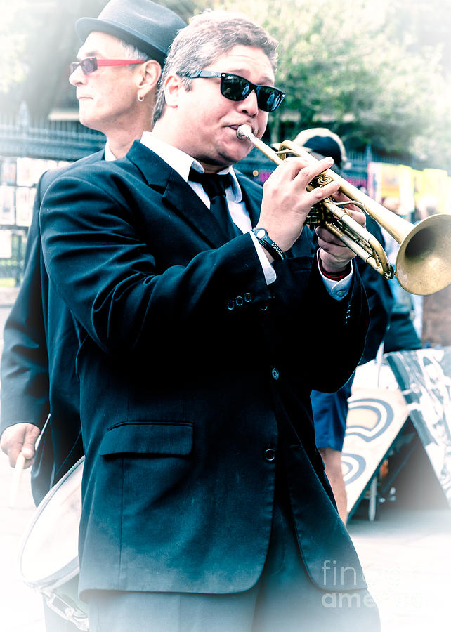 Trumpet Player - NOLA Photograph by Kathleen K Parker
