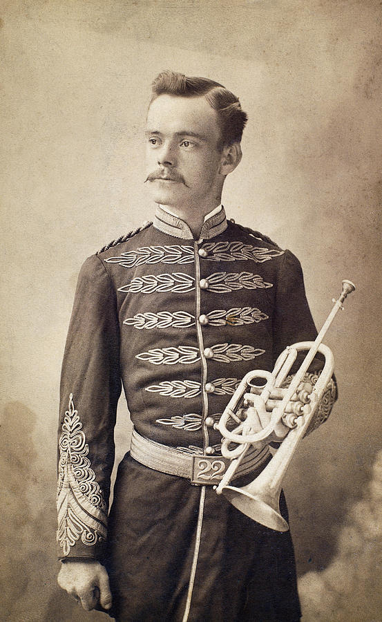 Trumpeter, 19th Century Photograph by Granger
