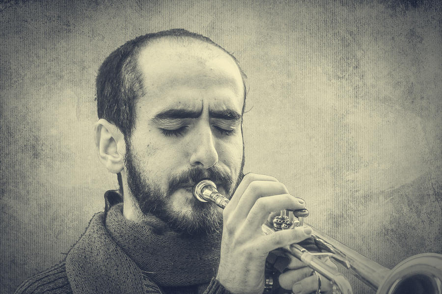 Trumpeter Photograph by Roberto Pagani