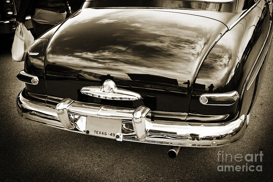 Trunk and Tail Lights 1949 Mercury Classic Car in Sepia 3199.01 Photograph by M K Miller