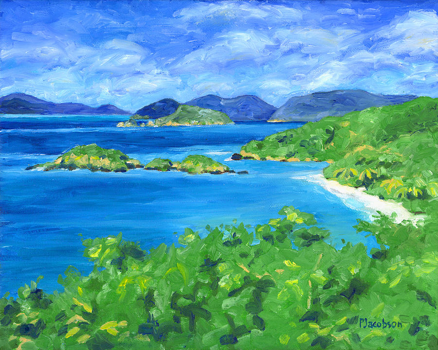 Trunk Bay Painting by Pauline Walsh Jacobson