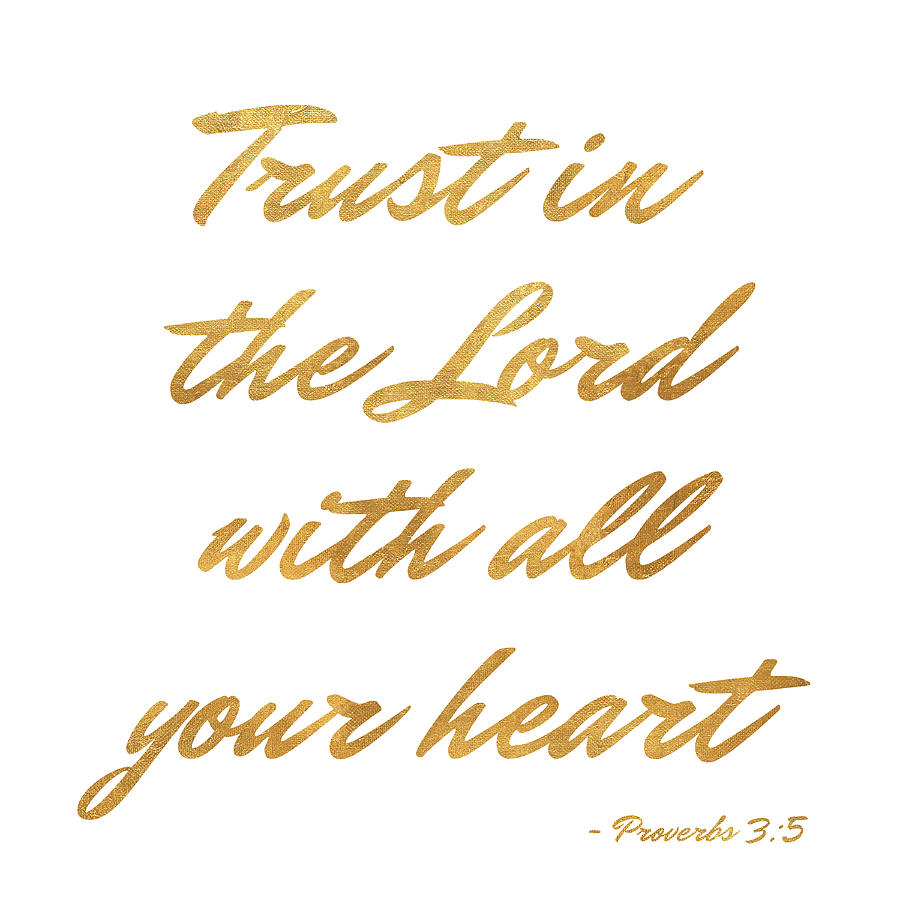 Trust In The Lord Digital Art by Sd Graphics Studio