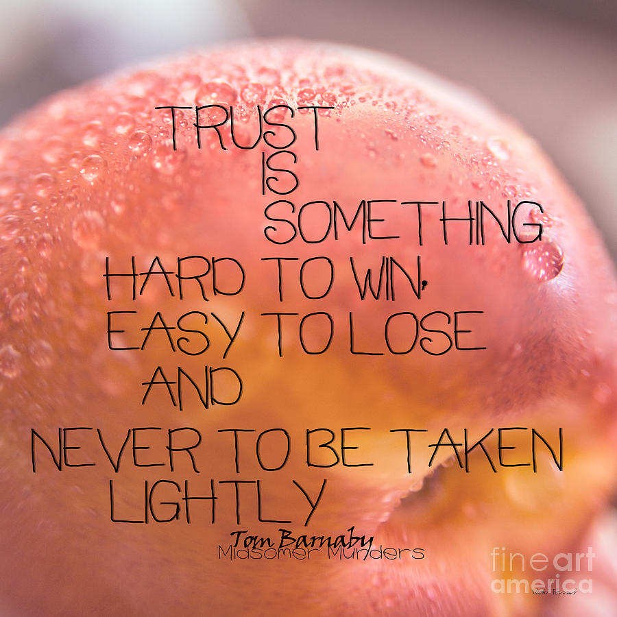 Fruit Photograph - Trust Is Something by Vicki Ferrari