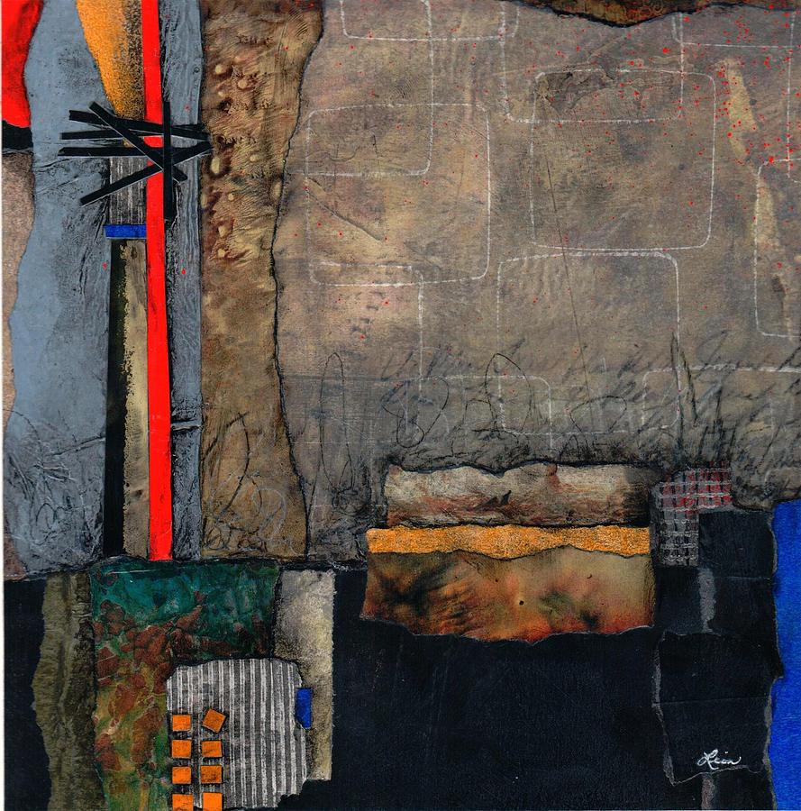 Vertical Mixed Media - Trust the Plan by Laura  Lein-Svencner