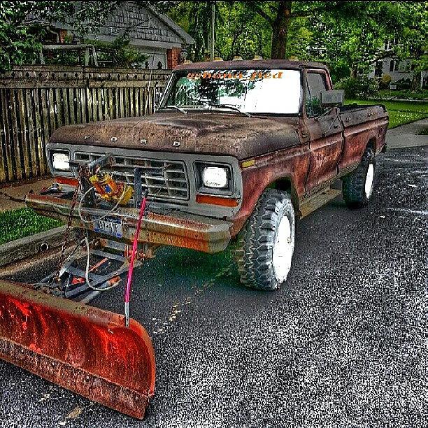 Truck Photograph - Trusty Rusty Ford. #ford #truck by Brian Lyons