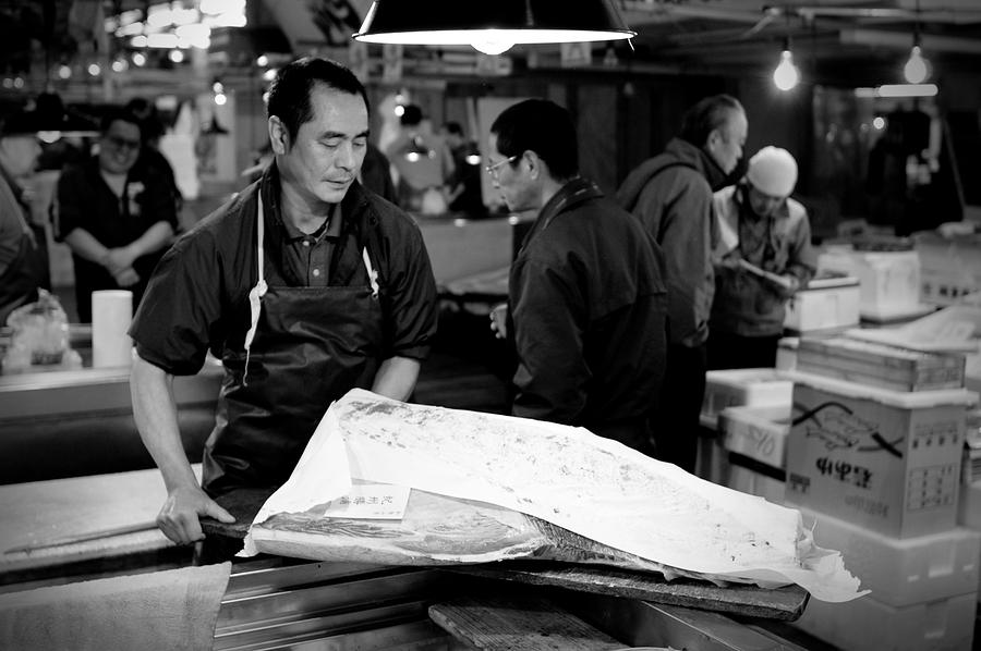 Fish Photograph - Tsukiji Tokyo Fish Market by Sebastian Musial