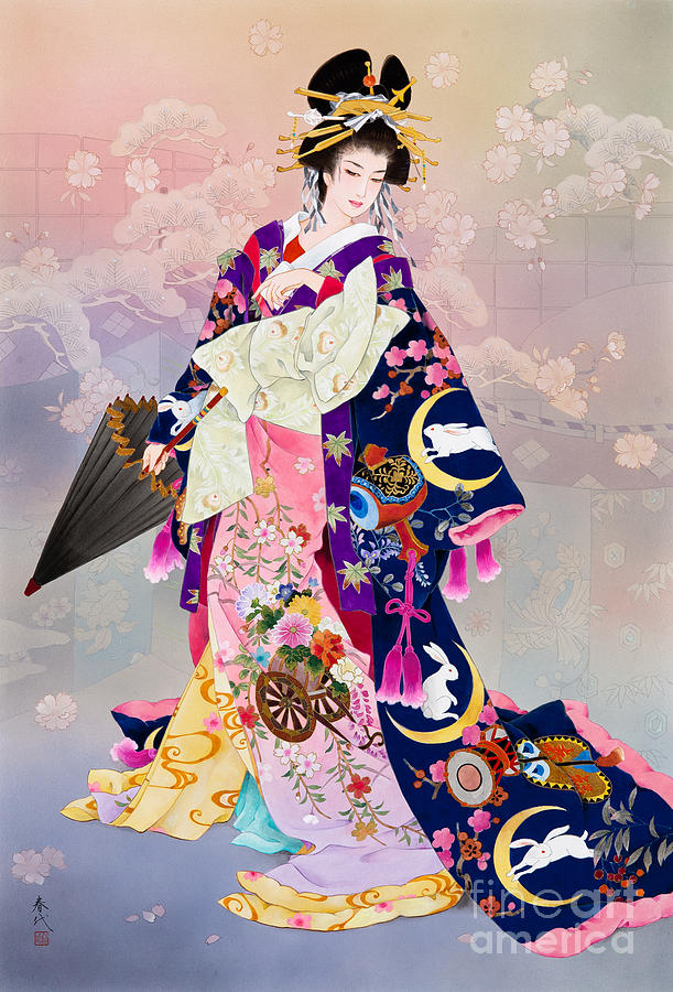 Tsukiuagi Digital Art by MGL Meiklejohn Graphics Licensing