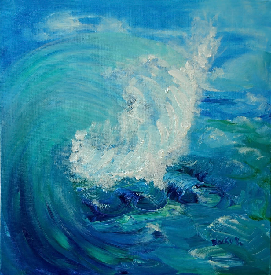 Tsunami Painting by Donna Blackhall