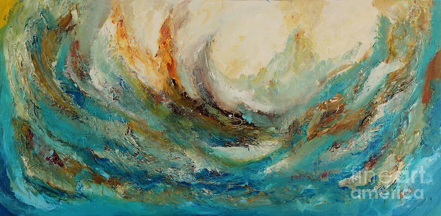 Tsunami Painting by Preethi Mathialagan
