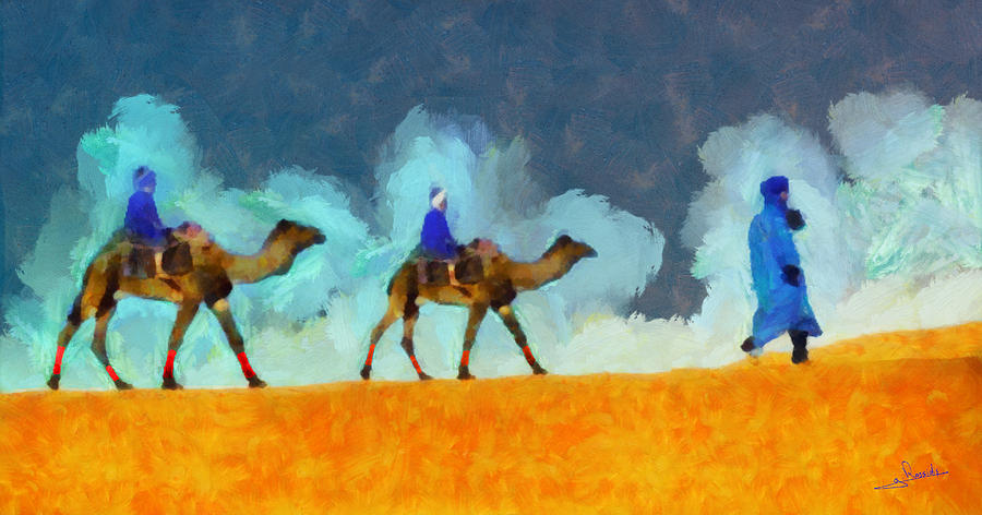 Tuareg Painting by George Rossidis