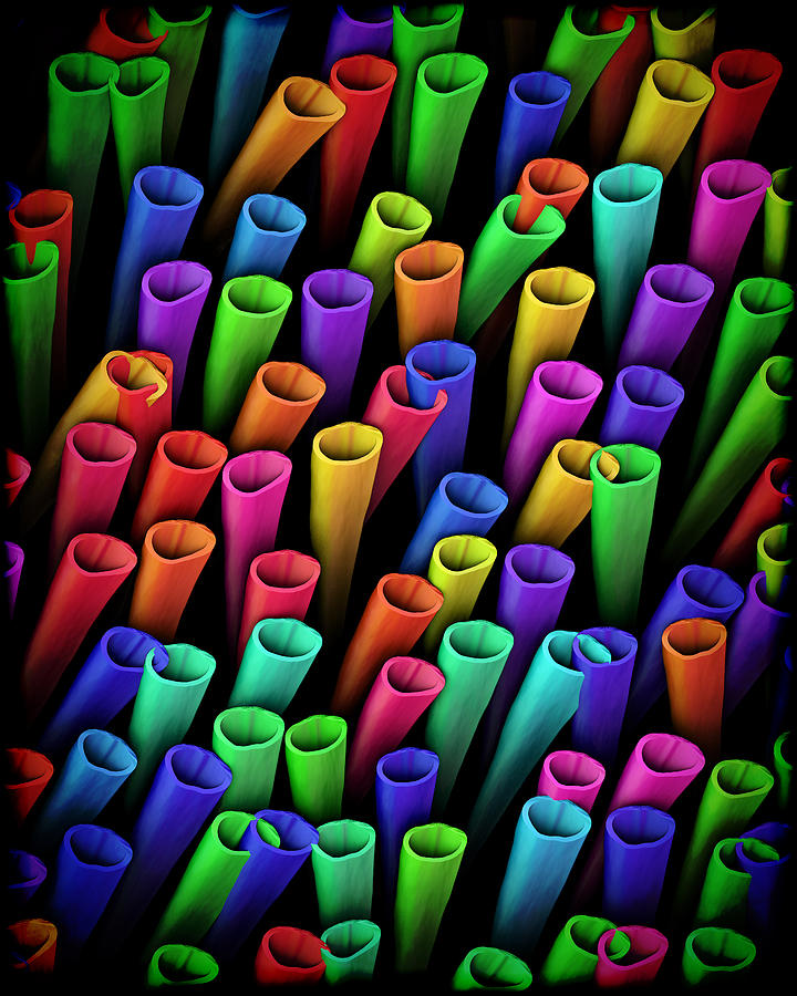 Tubes of Color Digital Art by Kurt Van Wagner