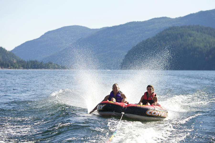 Tubing On Mara Lake, Bc Photograph by Craig Pulsifer - Pixels