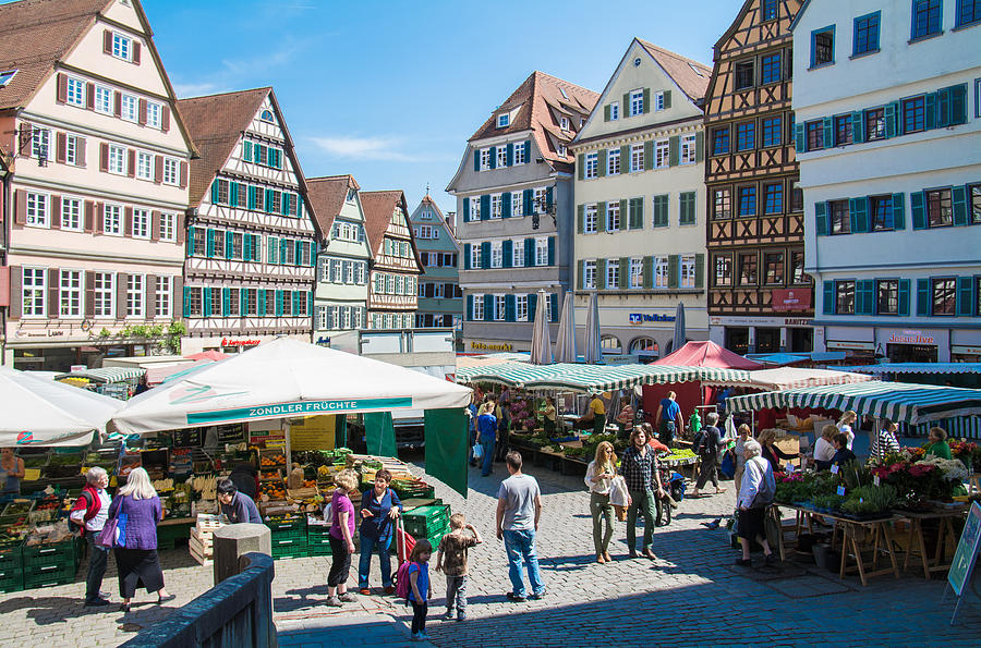 Tubingen Marketplace Photograph