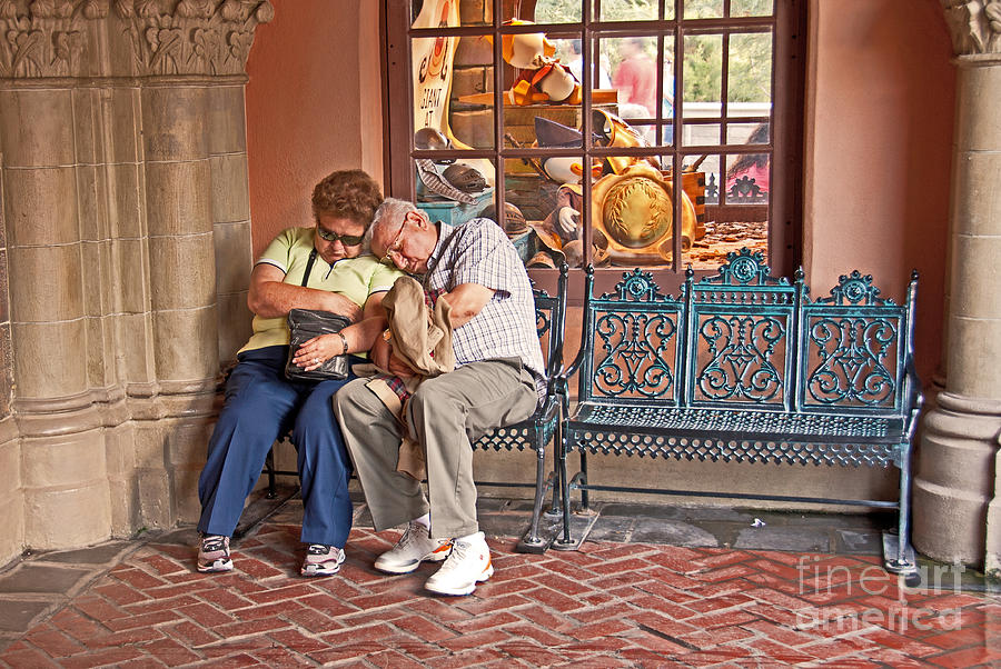 Tuckered Out at Disney World Photograph by Bob and Nancy Kendrick