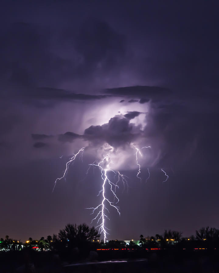 Tucson Lightning Storm 12 of 20 Photograph by Andreas Hohl