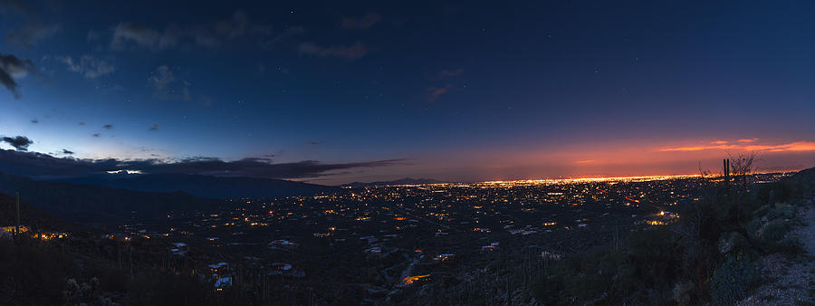 Tucsons Twilight Apex Photograph by Chris Bordeleau