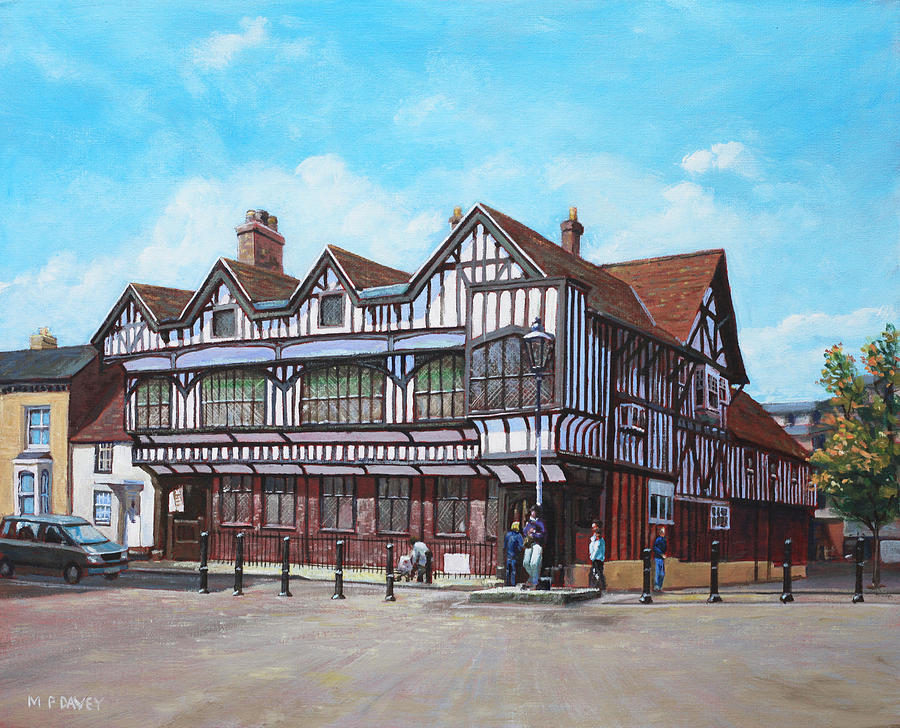 Architecture Painting - Tudor House Southampton Hampshire by Martin Davey