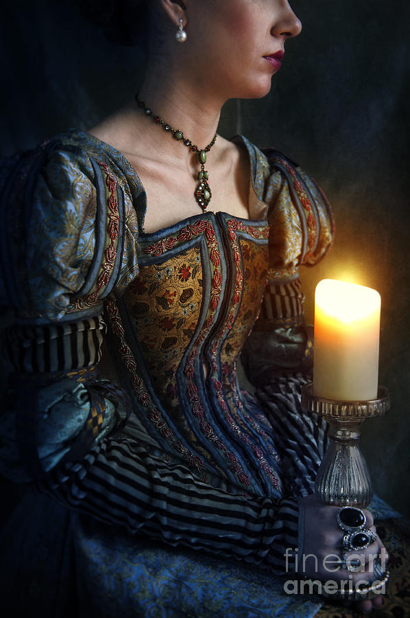 Tudor Woman Holding A Candle Photograph By Lee Avison Fine Art America