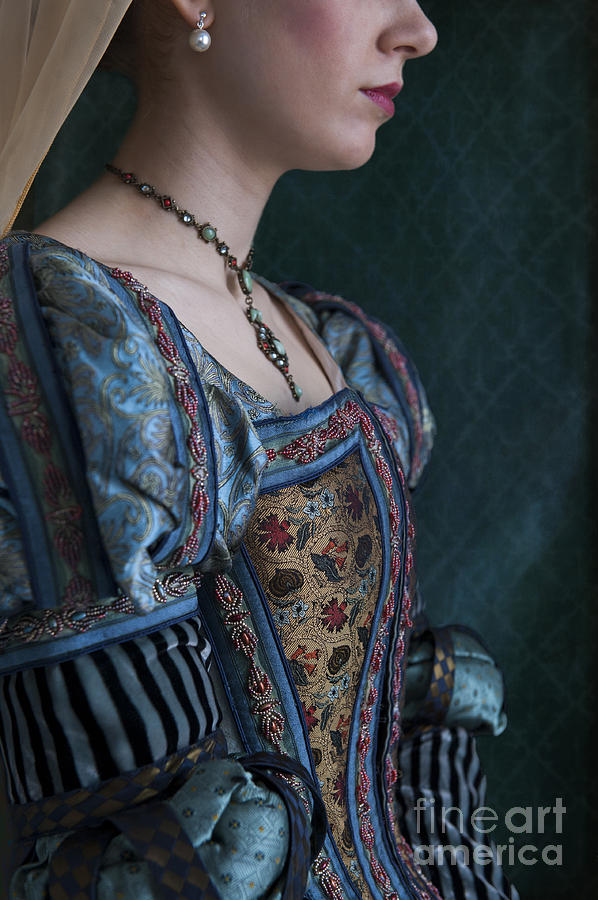 Queen Photograph - Tudor Woman In Profile by Lee Avison