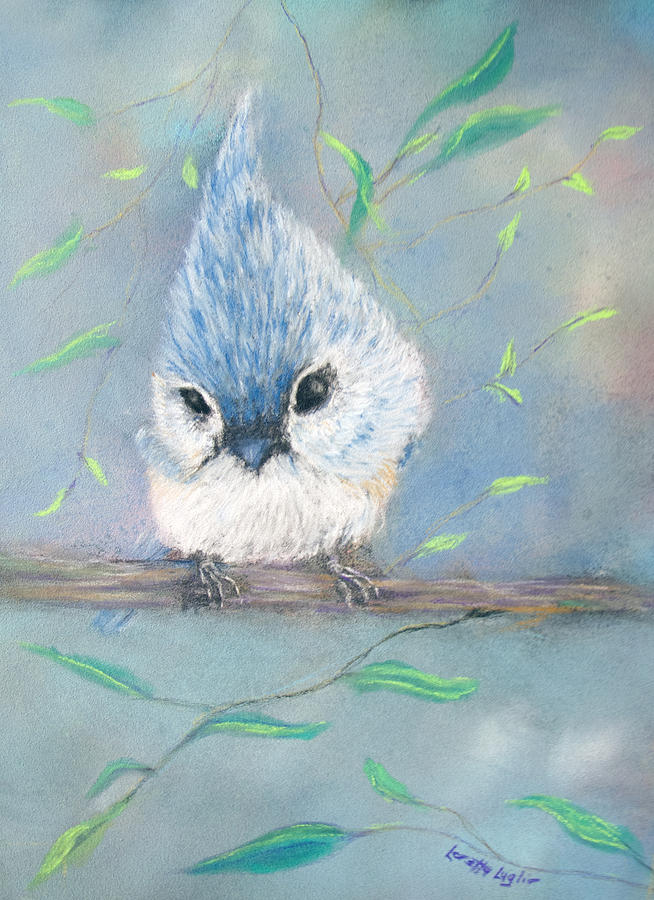 Bird Painting - Tufted Titmouse by Loretta Luglio