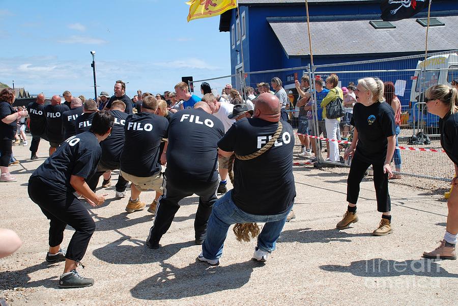 Tug of War competition Hastings Photograph by David Fowler