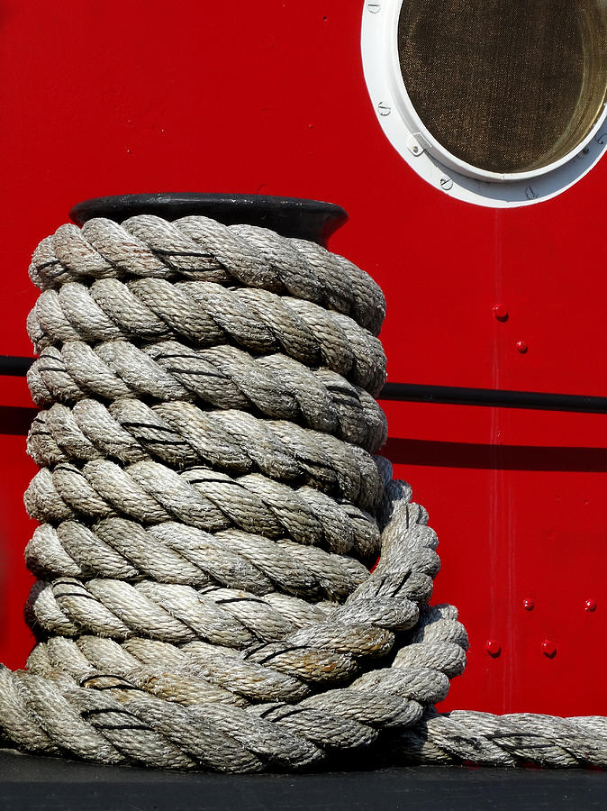 Tugboat Detail Photograph by David T Wilkinson