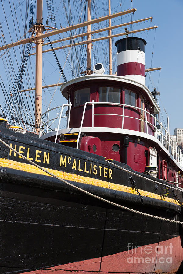Tugboat Helen McAllister Photograph by Clarence Holmes