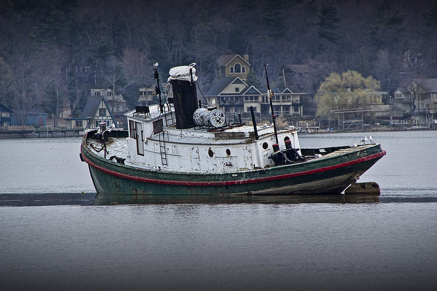 Tugboat on the Kalamazoo River Photograph by Randall Nyhof