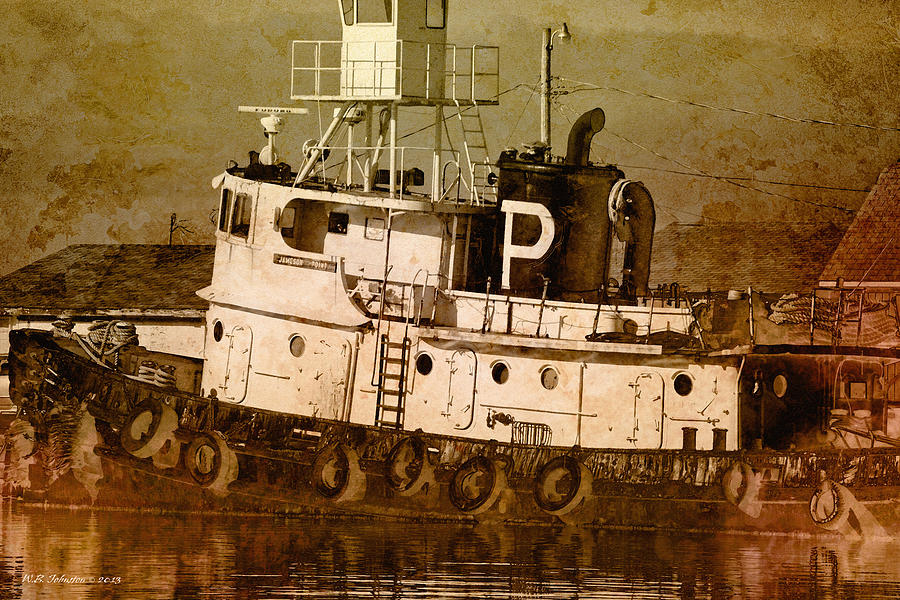 Tugboat Photograph by WB Johnston