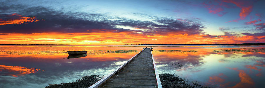 Tuggerah Lake Jetty Photograph By Bruce Hood Fine Art America