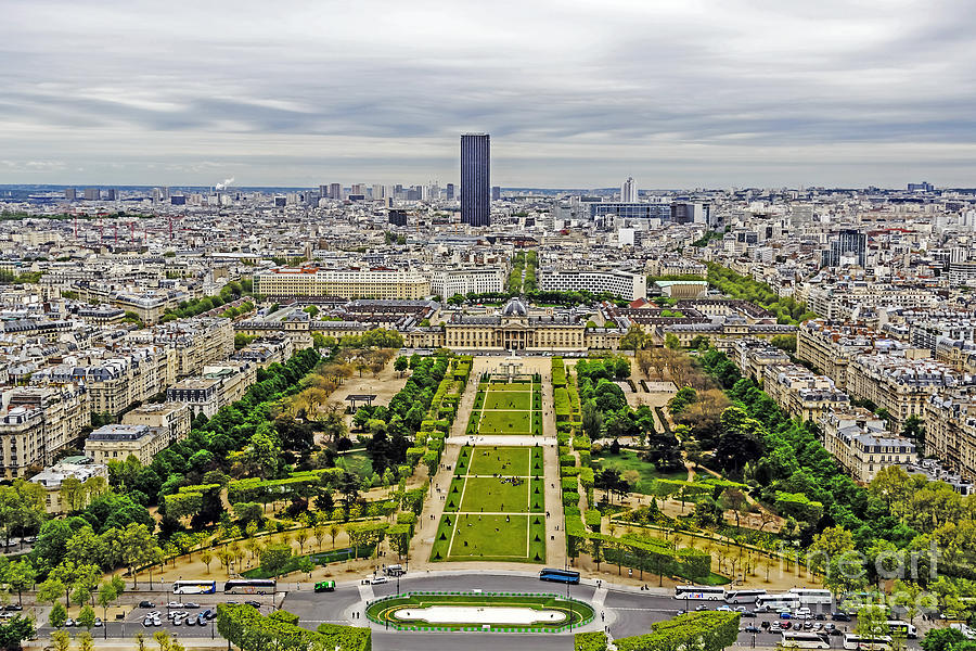 Tuileries Garden and Paris Photograph by Elvis Vaughn