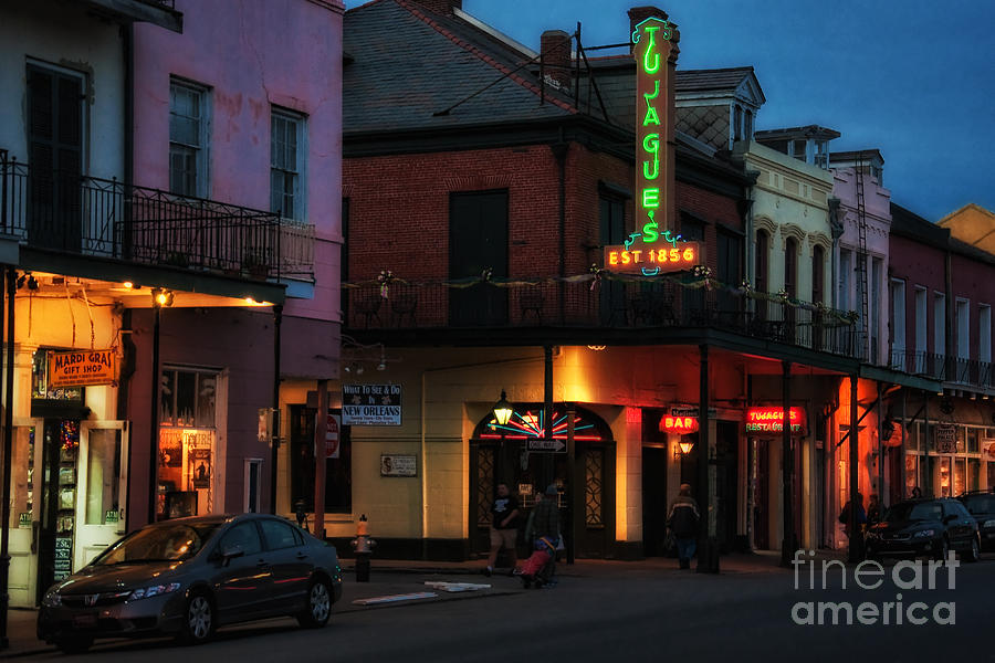Tujagues at Night in New Orleans Photograph by Kathleen K Parker
