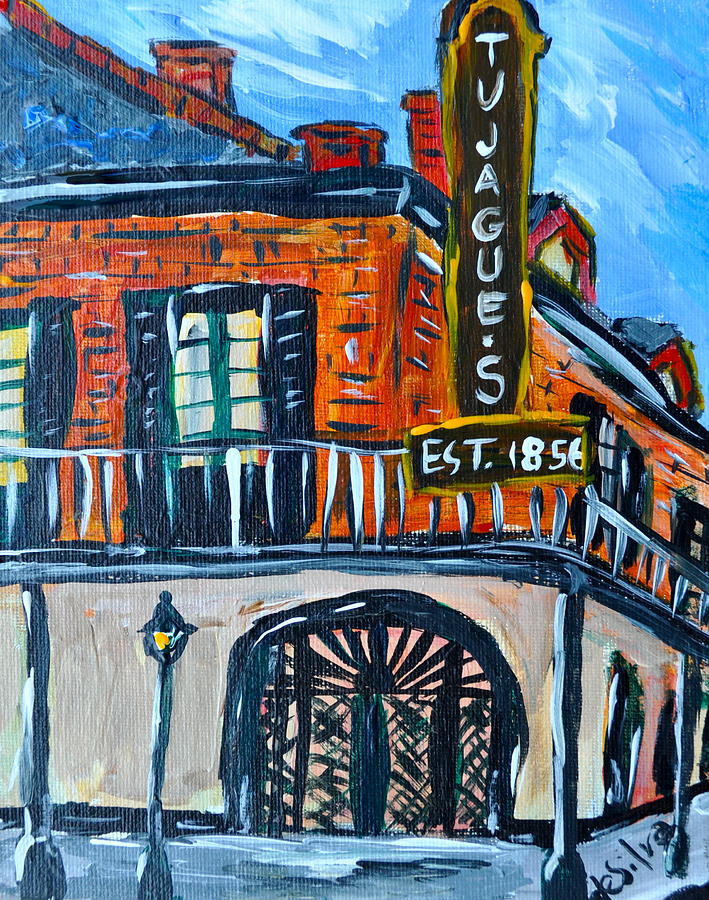 New Orleans Painting - Tujagues by Mary DeSilva