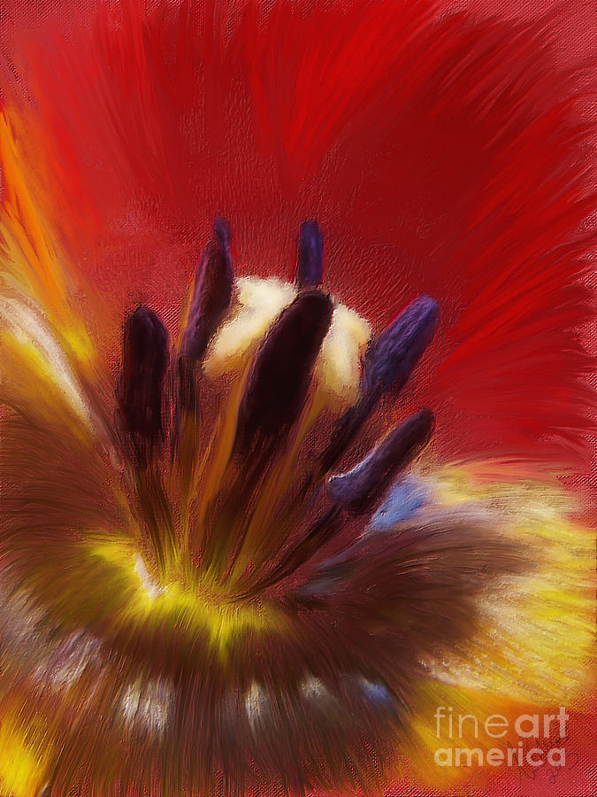 Tulip 1 Digital Art by Jon Munson II