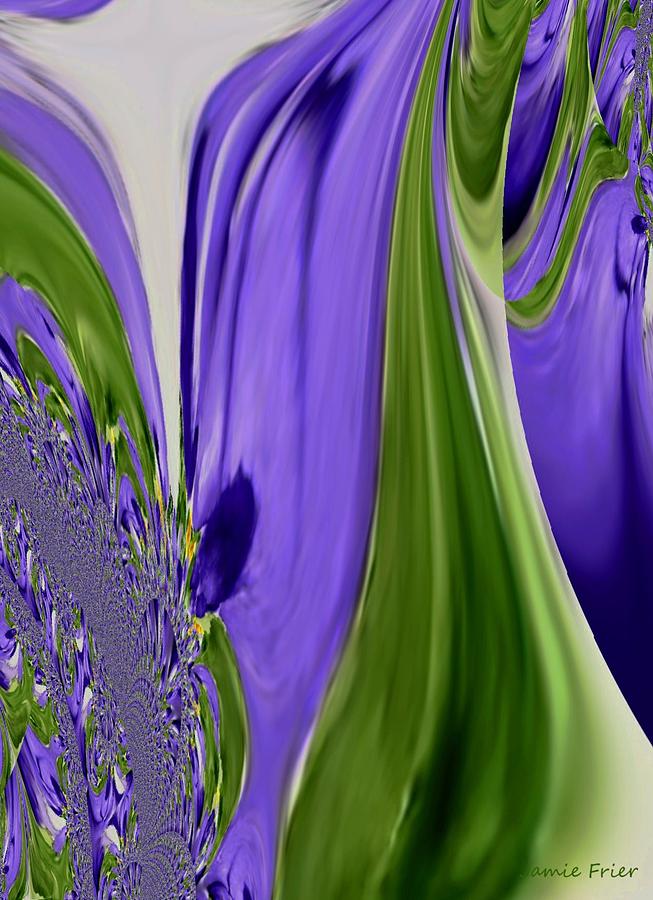 Tulip Abstract Digital Art by Jamie Frier