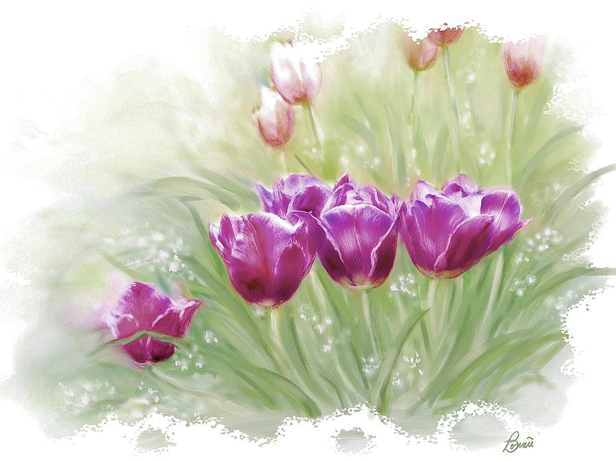 Tulip  Digital Art by Bonnie Willis