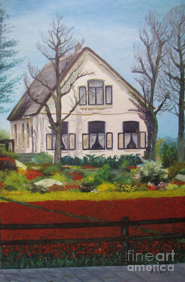 Tulip Cottage Painting by Martin Howard