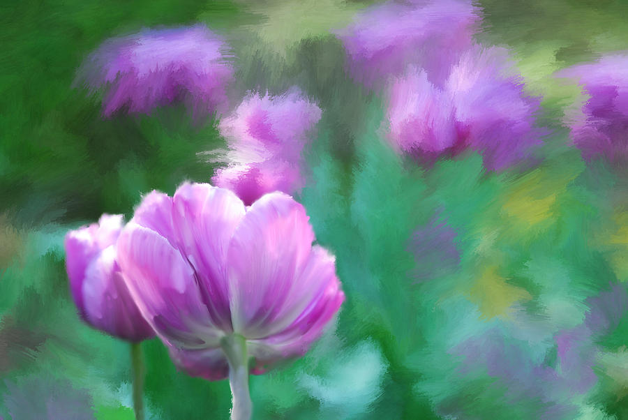 Tulip Explosion Painting by Mary Timman