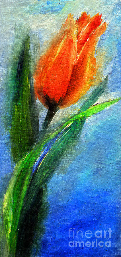 Tulip - Flower for you Painting by Daliana Pacuraru