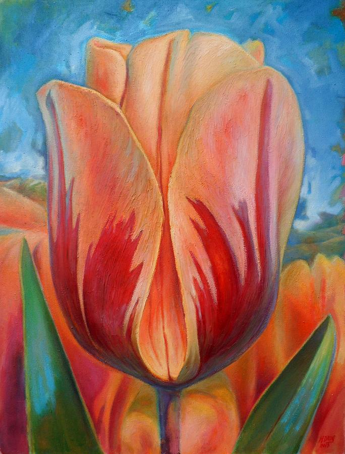 Tulip Painting by Hans Droog