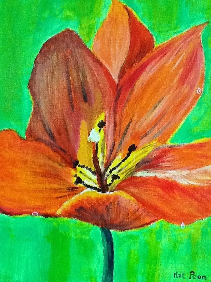 Tulip Painting - Tulip by Kat Poon