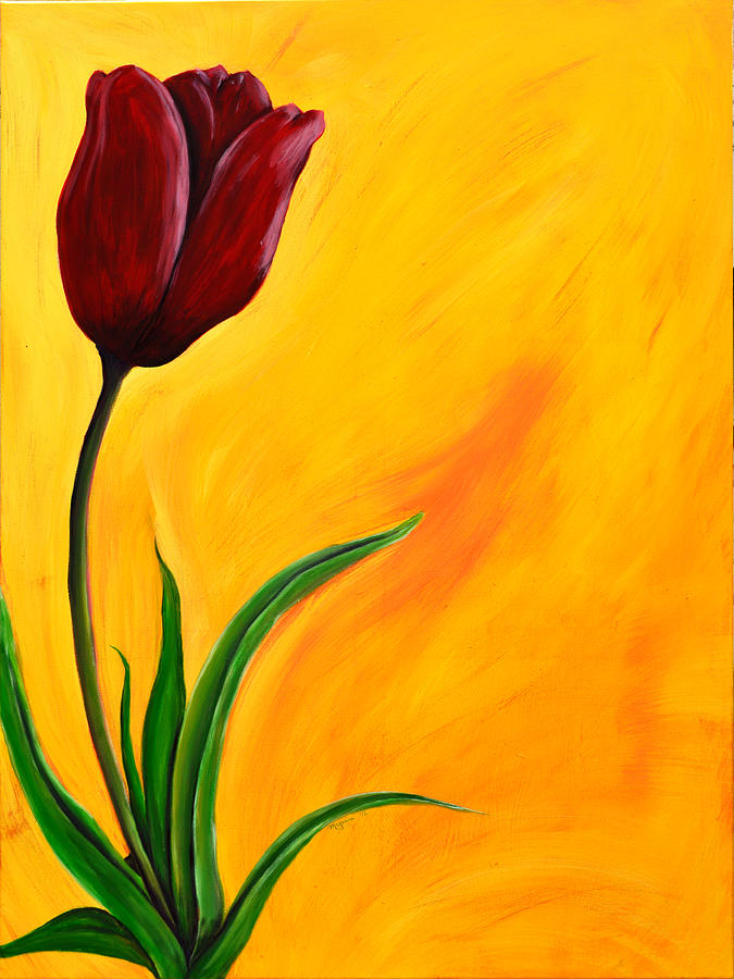 Tulip Painting by Meganne Peck