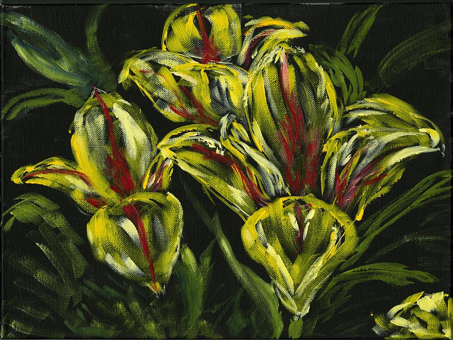Tulip Surprise Painting by Alice Faber