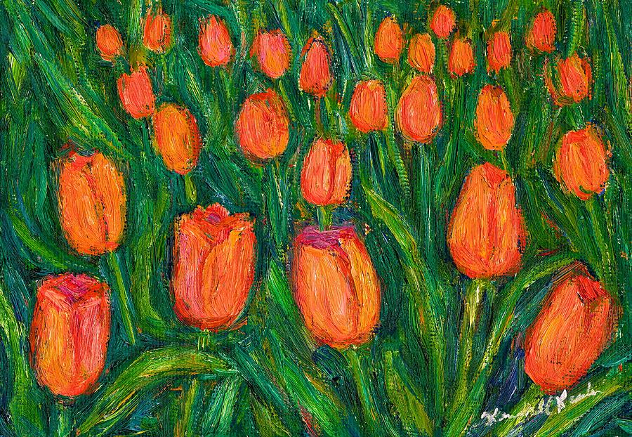 Tulip Painting - Tulip Twirl by Kendall Kessler