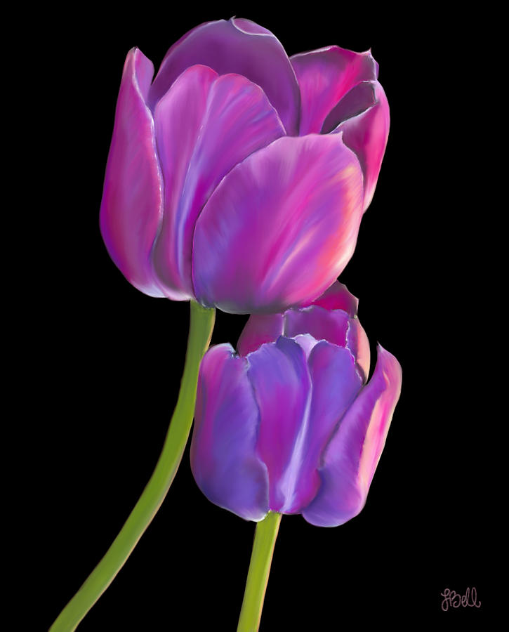 Tulips 2 Painting by Laura Bell